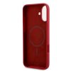 KARL LAGERFELD tok az IPHONE 16 Plus-hoz, MagSafe kompatibilis KLHMP16MSCMKCRHR (Szilikon KC Body Ring) piros