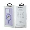KARL LAGERFELD tok az IPHONE 16 Pro Max készülékhez, kompatibilis MagSafe technológiával KLHMP16XSCMKCRHU (Szilikon KC Body Ring) lila