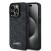 KARL LAGERFELD tok iPhone 15 Pro Max-hoz, MagSafe kompatibilis KLHMP15XPKHPORPK (PU Hot Stamp KL) fekete