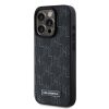 KARL LAGERFELD tok iPhone 15 Pro Max-hoz, MagSafe kompatibilis KLHMP15XPKHPORPK (PU Hot Stamp KL) fekete
