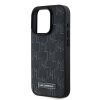 KARL LAGERFELD tok iPhone 15 Pro Max-hoz, MagSafe kompatibilis KLHMP15XPKHPORPK (PU Hot Stamp KL) fekete