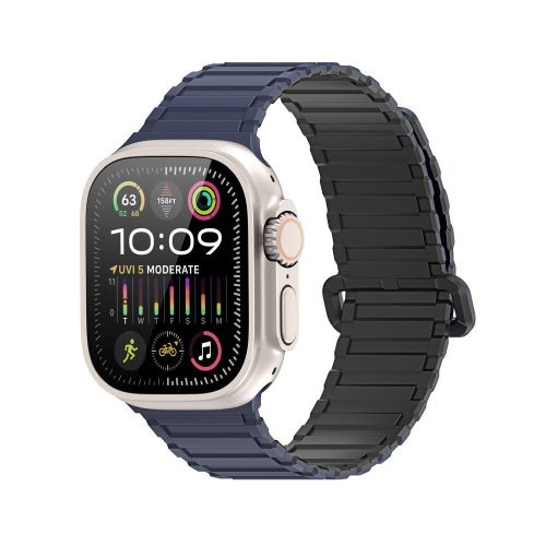 DUX DUCIS strap KJ nylon Apple Watch 42 / 44 / 45 / 49 mm fekete/kék
