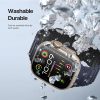 DUX DUCIS strap KJ nylon Apple Watch 42 / 44 / 45 / 49 mm fekete/kék