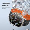 DUX DUCIS strap KJ nylon Apple Watch 42 / 44 / 45 / 49 mm fekete/narancssárga