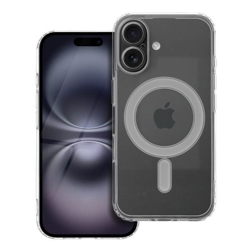 CLEAR MAG COVER tok kameravédelemmel, kompatibilis a MagSafe-fel, IPHONE 16-hoz, átlátszó