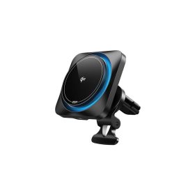   ESR QI2 autós tartó (műszerfalra, szellőzőre, mágneses, LED jelzés, 15W, wireless, gyorstöltő) FEKETE (GP-164285)