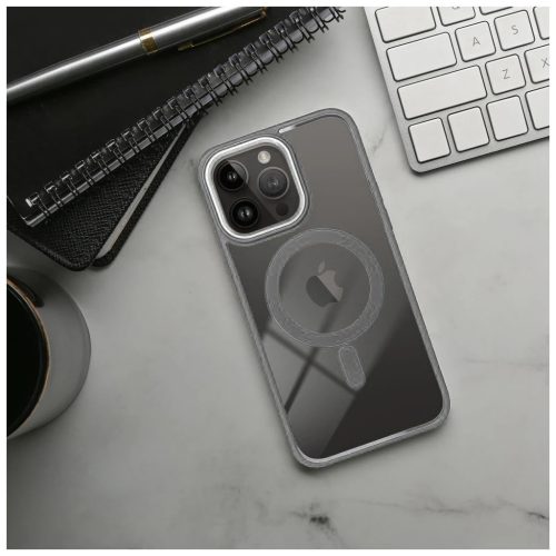 Color Edge Mag Cover tok iPhone 16 készülékhez, MagSafe-kompatibilis, titánszürke