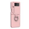 Nillkin CamShield Silky Silicone tok Samsung Galaxy Z Flip 4 5G készülékhez világos barack