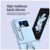 Nillkin CamShield Silky Silicone tok Samsung Galaxy Z Flip 4 5G készülékhez világos barack