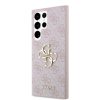 Guess PU 4G Metal Logo tok Samsung Galaxy S24 Ultra készülékhez rózsaszín