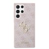Guess PU 4G Metal Logo tok Samsung Galaxy S24 Ultra készülékhez rózsaszín