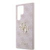 Guess PU 4G Metal Logo tok Samsung Galaxy S24 Ultra készülékhez rózsaszín