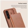 Nillkin Qin Book PRO tok Samsung Galaxy A55 5G készülékhez barna