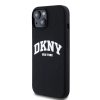 DKNY Liquid Silicone Arch Logo MagSafe tok iPhone 11 készülékhez fekete