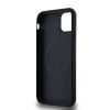 DKNY PU Leather Repeat Pattern Stack Logo MagSafe tok iPhone 11 készülékhez fekete