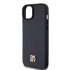 DKNY PU Leather Repeat Pattern Stack Logo MagSafe tok iPhone 13 készülékhez fekete