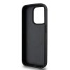 DKNY PU Leather Repeat Pattern Stack Logo MagSafe tok iPhone 13 Pro készülékhez fekete