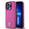 DKNY PU Leather Repeat Pattern Stack Logo MagSafe tok iPhone 15 Pro Max készülékhez rózsaszín
