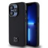 DKNY PU Leather Stack Logo Magsafe tok iPhone 15 Pro készülékhez fekete
