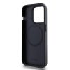 DKNY PU Leather Stack Logo Magsafe tok iPhone 15 Pro készülékhez fekete