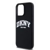 DKNY Liquid Silicone Arch Logo MagSafe tok iPhone 15 Pro Max készülékhez fekete