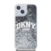 DKNY Liquid Glitter Arch Logo tok iPhone 14 készülékhez fekete