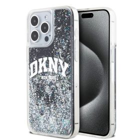   DKNY Liquid Glitter Arch Logo tok iPhone 14 Pro Max készülékhez fekete