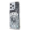DKNY Liquid Glitter Arch Logo tok iPhone 15 Pro Max készülékhez fekete