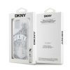 DKNY Folyékony Csillámpor Íves Logó Tok iPhone 15-re – Átlátszó