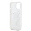 DKNY PC/TPU Repeat Pattern Tonal Stripe Magsafe tok iPhone 15 készülékhez rózsaszín