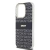 DKNY PC/TPU Repeat Pattern Tonal Stripe Magsafe tok iPhone 14 Pro készülékhez fekete