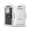 DKNY PC/TPU Repeat Pattern Tonal Stripe Magsafe tok iPhone 14 Pro Max készülékhez fekete