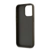 DKNY PU Leather Stack Logo csuklópántos tok iPhone 15 Pro készülékhez barna
