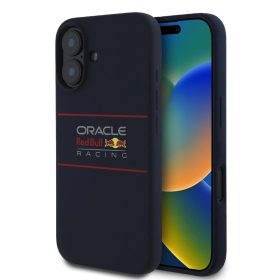   Red Bull szilikon Horizontal Logo MagSafe tok iPhone 16 készülékhez tengerészkék