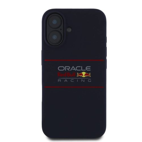 Red Bull szilikon Horizontal Logo MagSafe tok iPhone 16 készülékhez tengerészkék