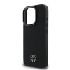 DKNY PU Leather Stack Logo Magsafe tok az iPhone 16 Pro készülékhez fekete