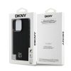 DKNY PU Leather Stack Logo Magsafe tok az iPhone 16 Pro készülékhez fekete
