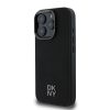 DKNY PU Leather Stack Logo Magsafe tok iPhone 16 Pro Max készülékhez fekete