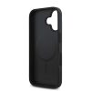 DKNY PU Leather Repeat Pattern Stack Logo MagSafe Tok iPhone 16 készülékhez fekete