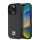 DKNY PU Leather Repeat Pattern Stack Logo MagSafe tok iPhone 16 Pro Max készülékhez fekete