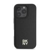 DKNY PU Leather Repeat Pattern Stack Logo MagSafe tok iPhone 16 Pro Max készülékhez fekete