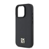 DKNY PU Leather Repeat Pattern Stack Logo MagSafe tok iPhone 16 Pro Max készülékhez fekete