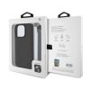 BMW Leather Signature and Strap tok iPhone 16 Pro készülékhez fekete