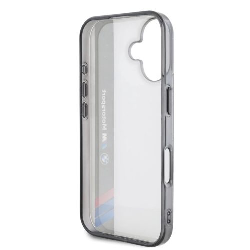 BMW IML Motorsport Vertical Stripe tok iPhone 16 készülékhez szürke