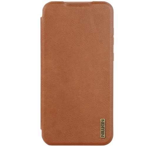 Nillkin Qin Book PRO tok, Samsung Galaxy A56 5G készülékhez, barna