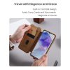 Nillkin Qin Book PRO tok, Samsung Galaxy A56 5G készülékhez, barna