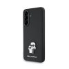 Karl Lagerfeld PU Saffiano Metal Karl and Choupette tok Samsung Galaxy A56 készülékhez fekete