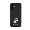 Karl Lagerfeld PU Saffiano Metal Karl and Choupette tok Samsung Galaxy A56 készülékhez fekete