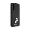 Karl Lagerfeld PU Saffiano Metal Karl and Choupette tok Samsung Galaxy A56 készülékhez fekete