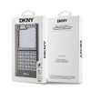 DKNY PU Leather Repeat Pattern Bottom Stripe tok Samsung Galaxy Z Flip 6 készülékhez barna